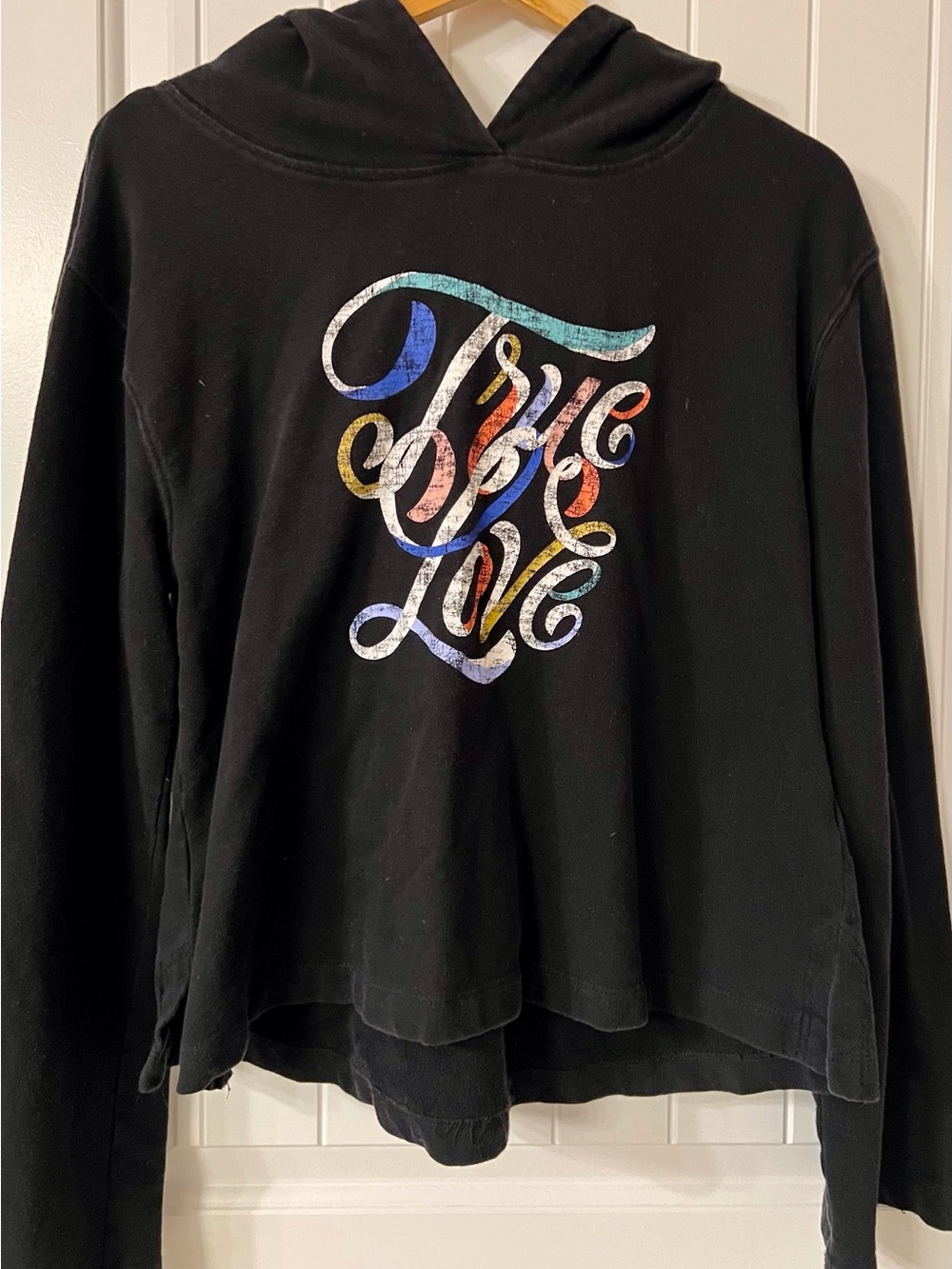 Anthropologie Black Graphic 'Super Nice Letters' Tee